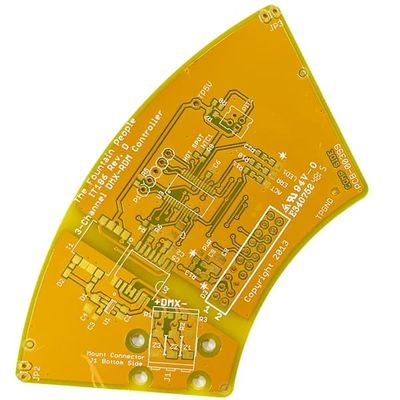 Goede prijs 2 PCB 1.6mm van de laag Stijve Snelle Draai het Gele Soldermask Wit van 1oz online