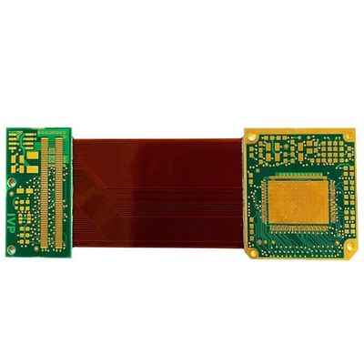 Goede prijs ENIG Stijf Flex Printed Circuit Board 1.4mm Groene de Dekkingsfilm van Zes Laagpcb online