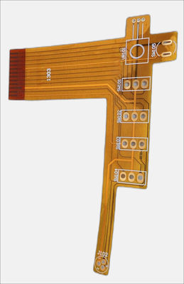 Goede prijs 2 laag Flexible PCB Boards geel coverlay met 0.1mm Line Spacing Polymide online