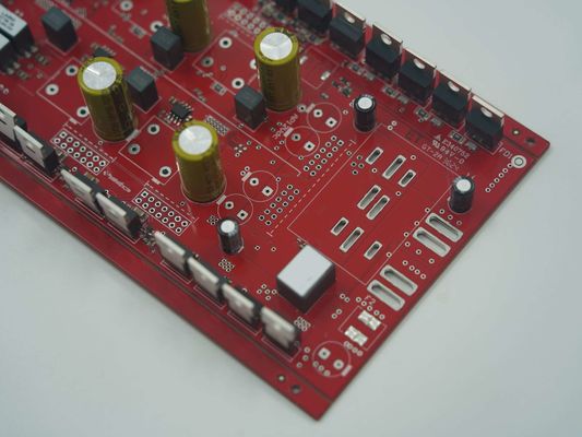 Goede prijs Geprinte circuit assemblage 6 laag met 2OZ Koper rode soldeermasker voor audio toepassing online