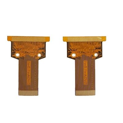 Goede prijs 2 de Kringsraad 1oz 0.3mm van laag Flexibele PCB Gele Dekkingsfilm online