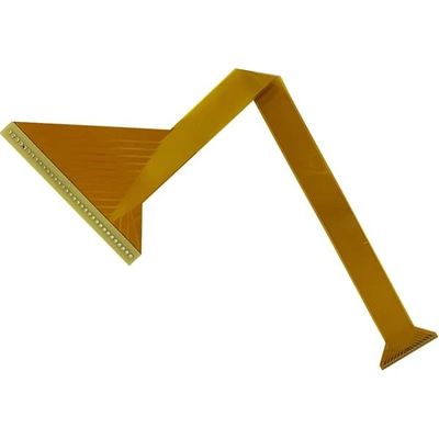 Goede prijs 1 de Flexibele Raad 1oz 0.8mm van laagpcb PCB-Gele de Dekkingsfilm van het Soldeerselmasker online