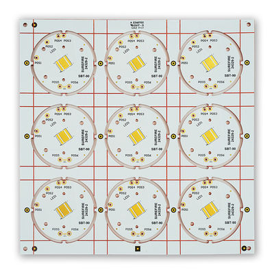 Goede prijs Cu Gebaseerde Koperpcb 1 Laagkring 2oz ENIG 199.00mm*199.00mm online