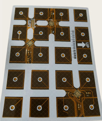 Goede prijs Dubbelzijdig Flex Pcb 1OZ EING Geel Coverlay En Wit Soldermask FPC online