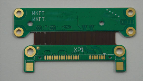 Goede prijs 4 laag Rigid Flex PCB Polyimide Kapton FR4 EING En Green Soldermask Integratie online