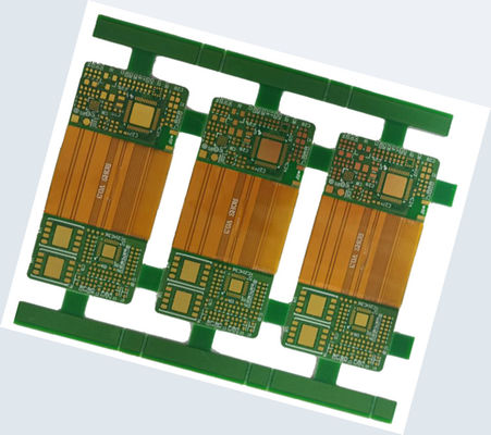 Goede prijs 4 laag rigide flex circuit board met FR4 High TG en PI met ENIG Finish 4mil Line online